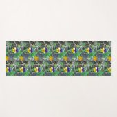 Lila- und Gelbblüte Yogamatte (Vorderseite (Horizontal))