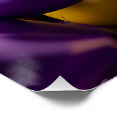 Lila und gelbe Balloons Poster (Ecke)