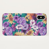 Lila und gelbe Blume Case-Mate iPhone Hülle (Rückseite (Horizontal))