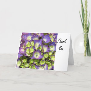 Lila und gelbe Blume Dankeschön Karte