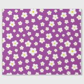 Lila und gelbe Blume  Geschenkpapier (Flach)