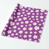 Lila und gelbe Blume  Geschenkpapier (Ungerollt)