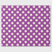 Lila und gelbe Blume  Geschenkpapier (Flach)