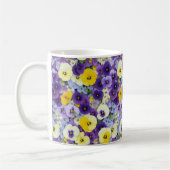 Lila und gelbe Blume Kaffeetasse (Links)