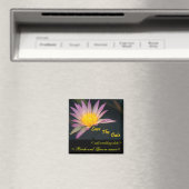Lila und gelbe Blume Magnet (In Situ (Geschirrspüler))