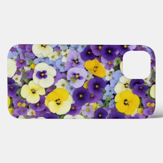 Lila und gelbe Blume Telefonzelle Case-Mate iPhone Hülle (Rückseite (Horizontal))