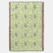 lila und gelbe Blumenmuster Decke (Vorderseite Vertikal)