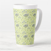 lila und gelbe Blumenmuster Milchtasse (Rechte Ecke)