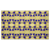 Lila und gelbe Blüten Stoff (Fat Quarter (45,7 x 55,9 cm))