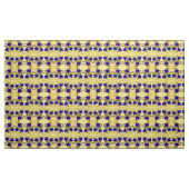 Lila und gelbe Blüten Stoff (Yard (91,4 cm))