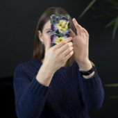 Lila und gelbe Ire iPhone 16 Hülle