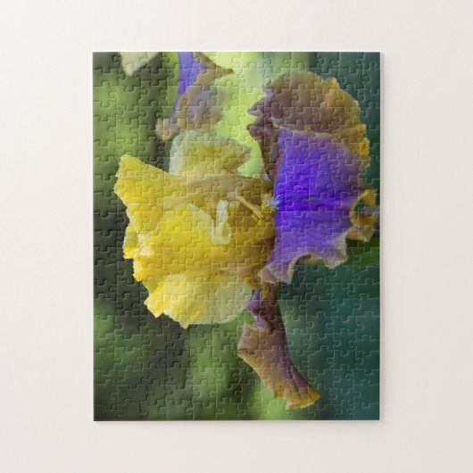 Lila und gelbe Iris-Puzzlespiel Puzzle (Vertikal)