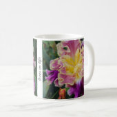 Lila und gelbe Iris-Tasse Kaffeetasse (VorderseiteRechts)