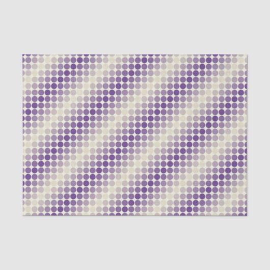 Lila und gelbe Kreisel Seidenpapier (Vorderseite)