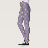Lila und gelbe Punkte Leggings (Links)