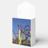 Lila und gelbe Rollbahn-Untersetzer Geschenkschachtel (Geöffnet)