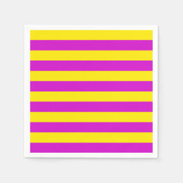 Lila und gelbe Streifen Serviette