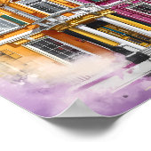 Lila und gelbe Vergeltung Poster (Ecke)