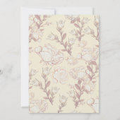 Lila und gelbes Brautparty Einladung (Rückseite)