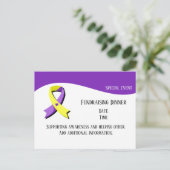 Lila und gelbes Multifunktionsherz Postkarte (Stehend Vorderseite)