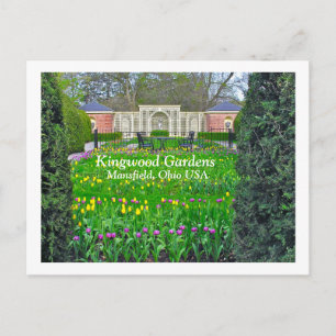 LILA UND GELBTER TULIP GARDEN, KINGWOOD GARDENS POSTKARTE
