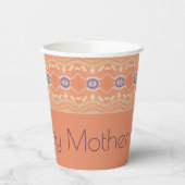 Lila und Gemustert Pappbecher (Links)