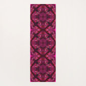 Lila und Gemusterte Yoga Mat Yogamatte (Rückseite)