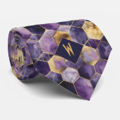 Lila und geometrisch krawatte (Gerollt)