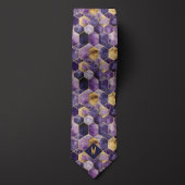 Lila und geometrisch krawatte