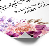 Lila und gewaltsam, Gebäude Erinnerungen Hochzeit  Poster (Ecke)