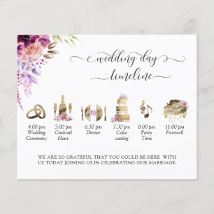 Lila und gewalttätige Hochzeiten - Zeitplan und Pr