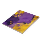 Lila und Gold Abstrakt Fliese (Seite)