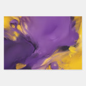 Lila und Gold abstrakt Geschenkpapier Set (Vorderseite 2)