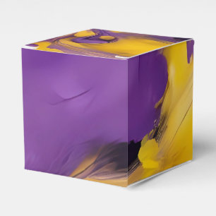 Lila und Gold Abstrakt Geschenkschachtel
