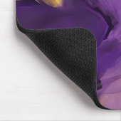 Lila und Gold abstrakt Mousepad (Ecke)