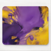 Lila und Gold abstrakt Mousepad (Vorne)