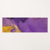 Lila und Gold Abstrakt Yogamatte (Vorderseite (Horizontal))