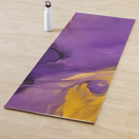 Lila und Gold Abstrakt Yogamatte (Beispiel)