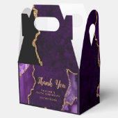 Lila und Gold Agate Geburtstag Vielen Dank Geschenkschachtel (Geöffnet)