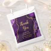 Lila und Gold Agate Wedding Vielen Dank Geschenktütchen (Ausgeschnitten)