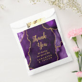 Lila und Gold Agate Wedding Vielen Dank Geschenktütchen (Versiegelt)
