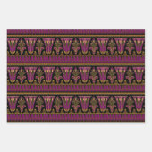 Lila und Gold-Art-Déco Geschenkpapier Set (Vorderseite 3)