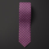 Lila und Gold-Atom-Muster Krawatte