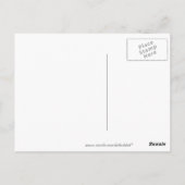 Lila und Gold-Blume Postkarte (Rückseite)