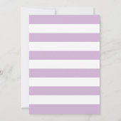 Lila und Gold Bridal Luncheon Einladung Glitzer (Rückseite)