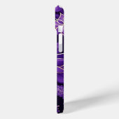 LILA UND GOLD CHRISTMAS ORNAMENTS POINTSETTIAS Case-Mate iPhone HÜLLE (Rückseite / Links)