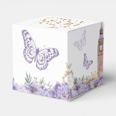 Lila und Gold einmal auf einmal Prinzessin Geschenkschachtel (Rückseite)