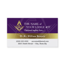 Lila und Gold Freemason Grand Lodge Masonic