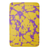 Lila und Gold-Gefärbte Krawatte Badematte (Vorderseite Vertikal)