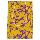 Lila und Gold-Gefärbte Krawatte Mittlere Geschenktüte (Rückseite)